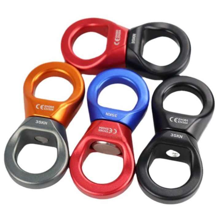 ベアリング スイベルリング 35KN スイング スイベル スピナー 小型 アンチノット ダウンヒル 折りたた..