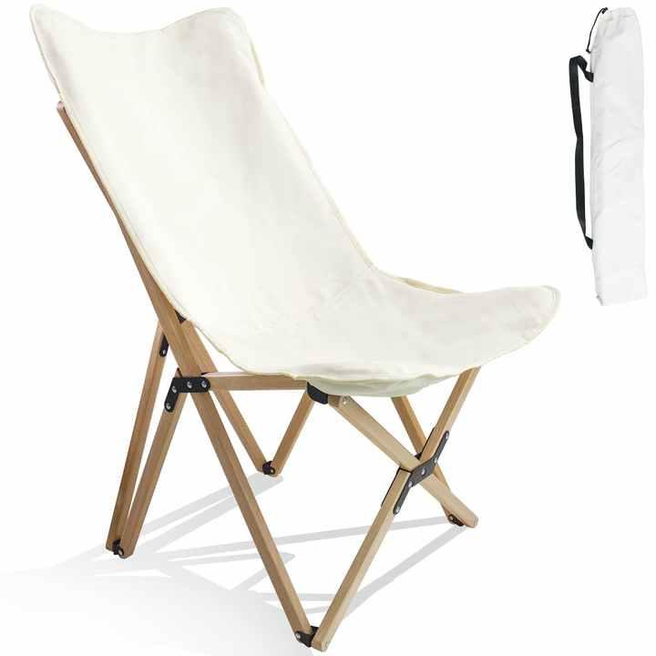 キャンプ 椅子 折りたたみ おしゃれ 人気 キャンバス生地 ブナ木フレーム ピクニック アウトドア 便利 快適 軽量 自然 フォルム 収納簡単