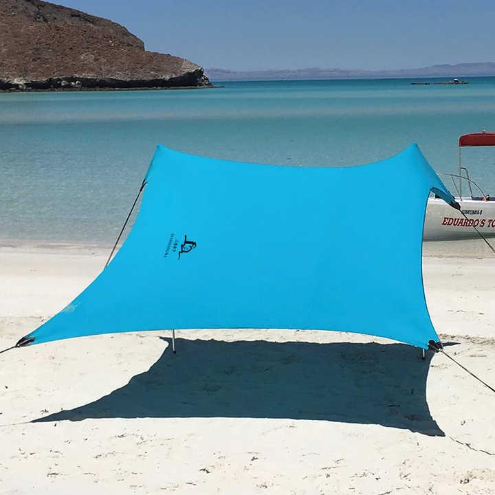 テント・テントデプラージュ・オーニング・屋外・キャノピー・ポータブル・ビーチ・キャノピー・サンシェード・ビーチテント・シェルター・砂アンカー付き・人気・便利・アウトドア・日よけ