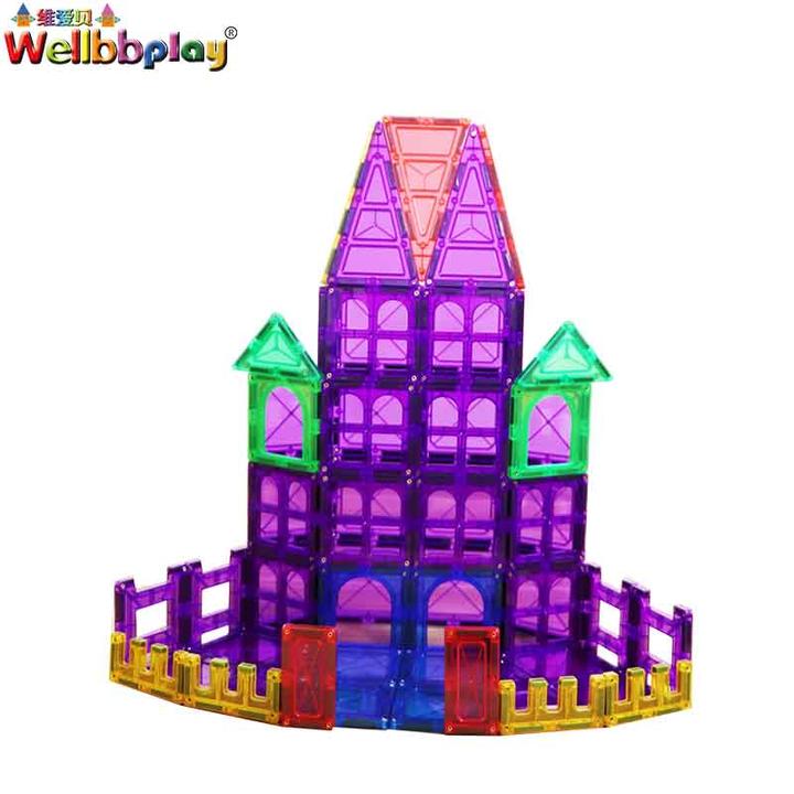 教育用 磁石 おもちゃ 3D 建設 マグネット ビルディング ブロック セット 子供用 磁気タイル 人気 プレゼント 知育 おしゃれ 磁気玩具