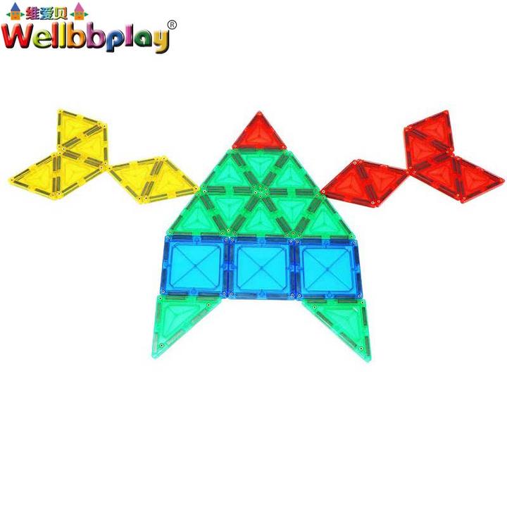 ビルディングブロック 磁気 おもちゃ 3D マグネット タイルセット 木製積木 知育玩具 子供用 プレゼント おしゃれ 人気 おままごと