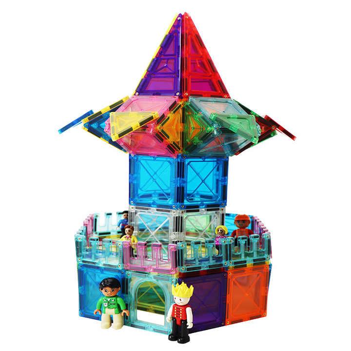 Toys - おもちゃ 磁気タイル 建設 プレイ ブロック STEM 人気 子供用 知育 おしゃれ 創造力 66個 指先運動 幼児 教育 プレゼント クリエイティブ