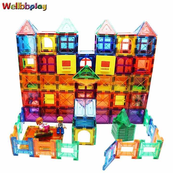 磁気ブロック キット STEM教育 玩具 3歳 男の子 女の子 おしゃれ クリエイティブ 構造 磁気タイル 楽しい モデル おもちゃ プレゼント 人気