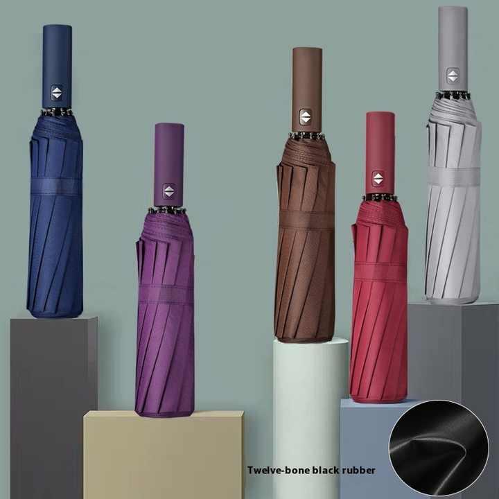 日傘 折りたたみ 傘 3つ折り 日焼け止め 軽量 ユニセックス プレゼント 防水 ブラック クラシックデザイン おしゃれ 人気 売れ筋 便利 隙間収納 2025