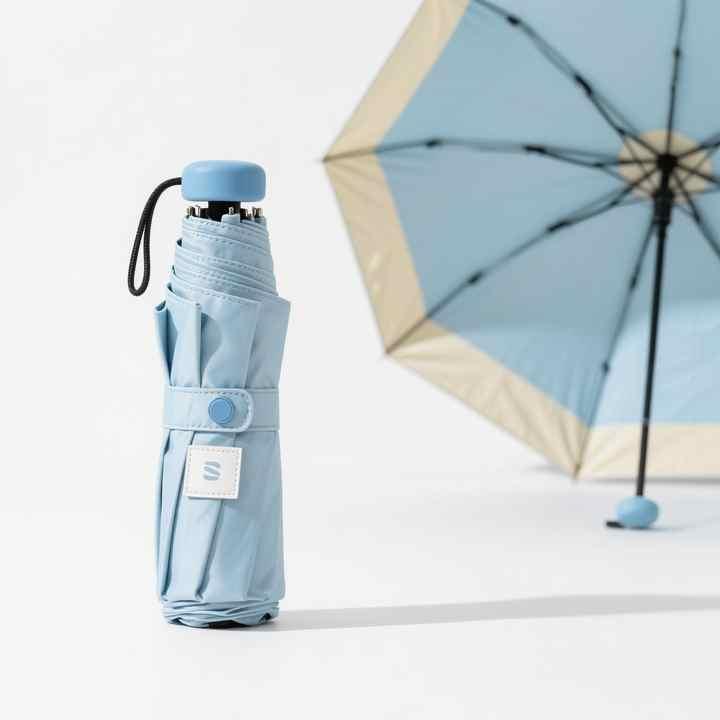 傘 ミニポケット 防水 おしゃれ ロゴ付き ポータブル 軽量 8リブ 小型 持ち運び 安全 可愛い 人気 便利 折りたたみ 通勤 アウトドア プレゼント