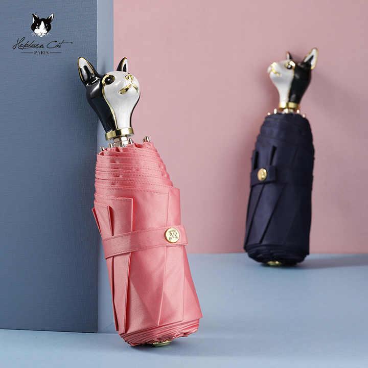 乐天商城 - 傘 レディース 日焼け止め おしゃれ 可愛い ファッション Hepburn 猫 仕事用 ギフト 5日間 紫外線対策 人気 お出かけ 軽量 旅行用