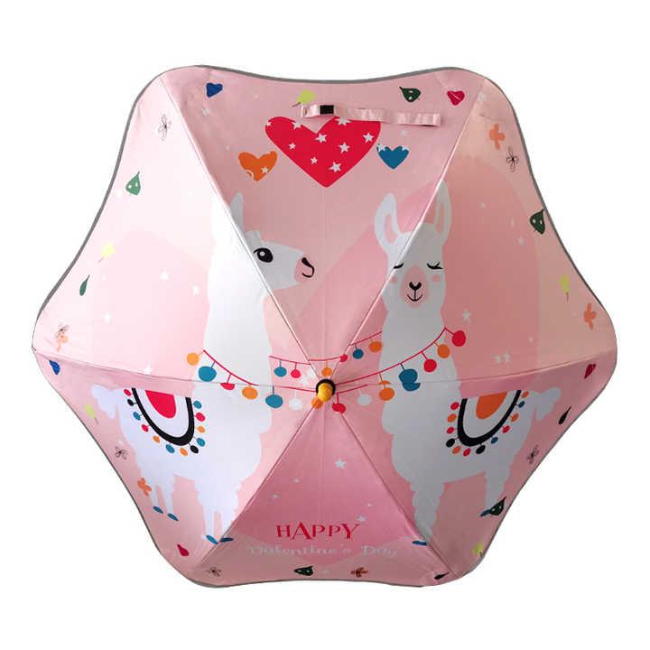 子供用 傘 防風 安全 反射 様式 湾曲 ハンドル 軽量 耐久性 デジタル印刷 おしゃれ 可愛い 人気 通学 アウトドア プレゼント