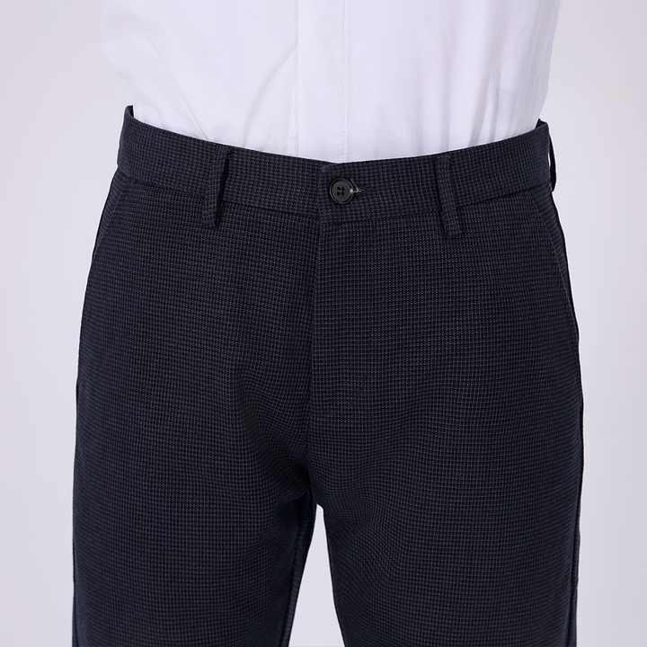 パンツ カジュアル ビジネス メンズ エラスティック 春夏 千鳥格子 ルーズ ストレート おしゃれ 人気 ファッション クロスボーダー 限定 軽量 通勤 プレゼント イベント