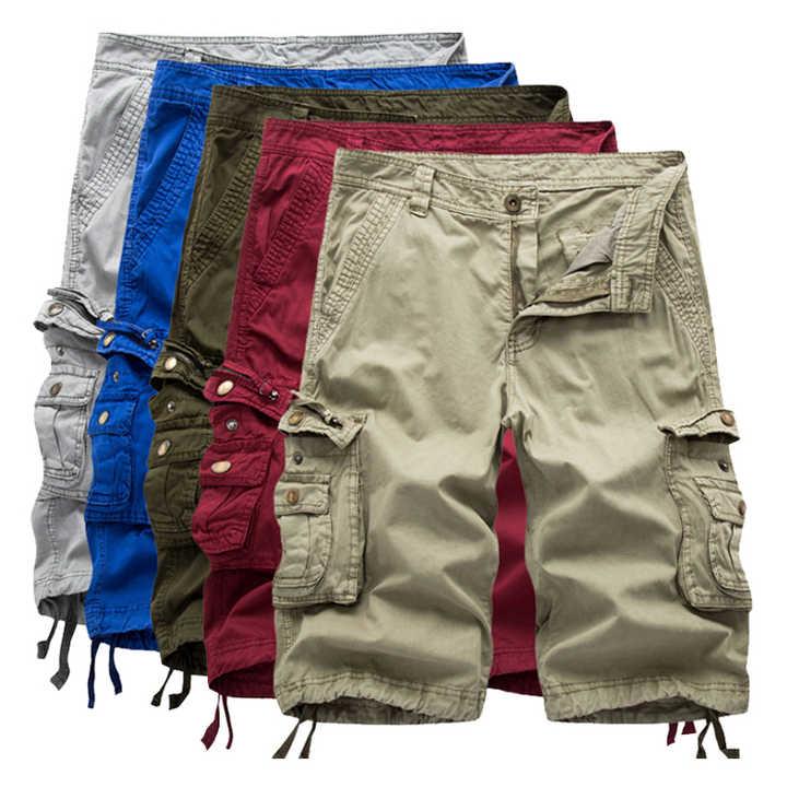 Nylon Shorts - カーゴショーツ メンズ 夏用 膝丈 スタイリッシュ おしゃれ 可愛い 軽量 6ポケット マルチカラー サマーファッション ストリートウェア セール 人気