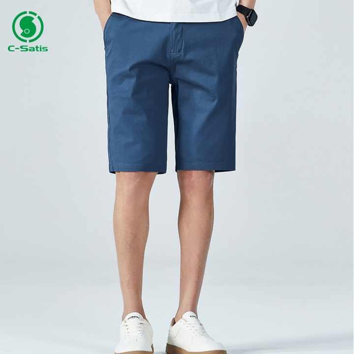 チノショーツ メンズ カジュアル 薄型 通気性 コットン スパンデックス 環境に優しい おしゃれ 人気 汎用 直線 シンプル クール 快適 夏用 旅行 週末 ごろごろ