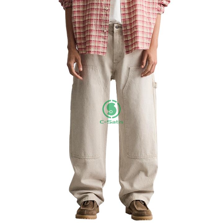 カーペンタースタイル メンズ 重い 酵素洗浄 ヘビー級 コットン ミッドフラット XL カスタマイズ 可能 ..