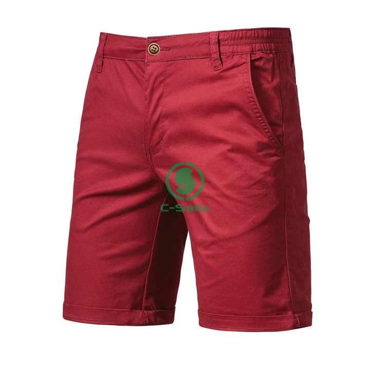 Cotton Pants - ショーツ メンズ カジュアル 夏新着 100% コットン 薄手ストレート 弾性ウエストバンド おしゃれ 大きいサイズ 人気 通気性 快適 アウトドア プレゼント 4XL