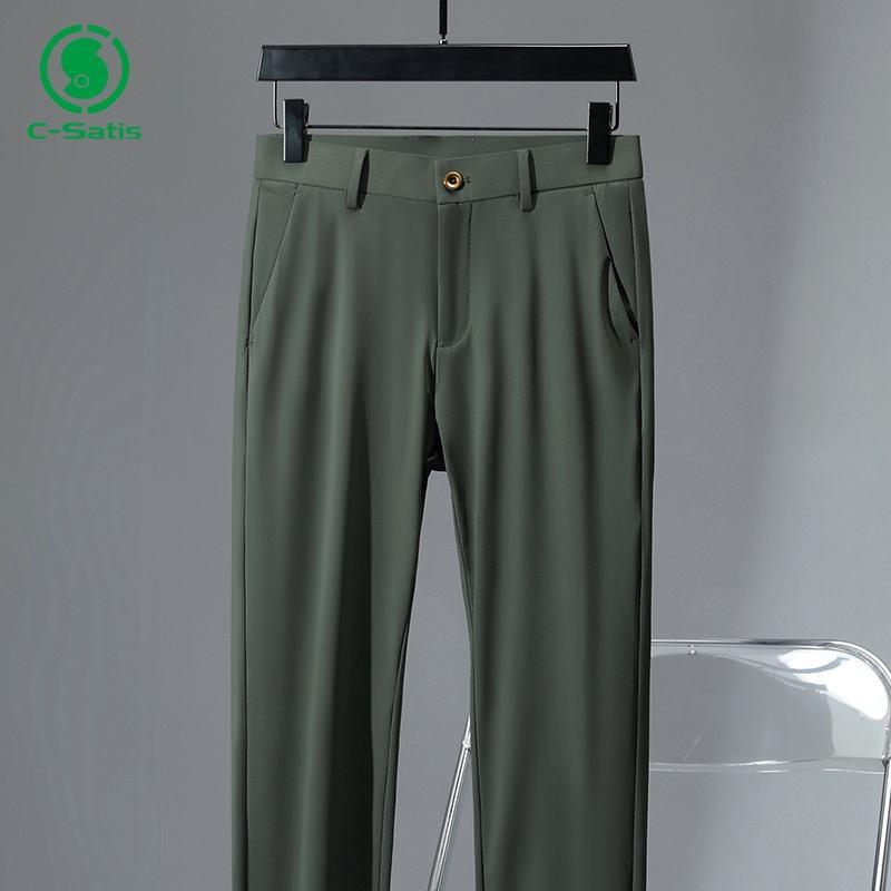 メンズカジュアルパンツ 夏用 軽量 おしゃれ 弾性 クイックドライ ストレート ビジネス 通勤 人気 プレゼント 便利