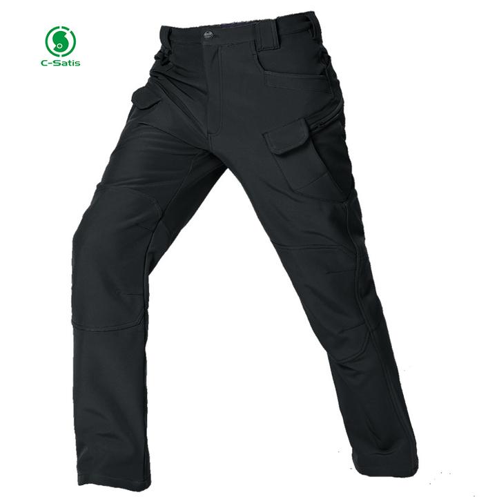 メンズ パンツ ソフトシェル タクティカル カーゴ ウェア 冬用 フリース 収納 多機能 ウエスト フラット ストリート 軽量 暖かい おしゃれ 人気 体型カバー