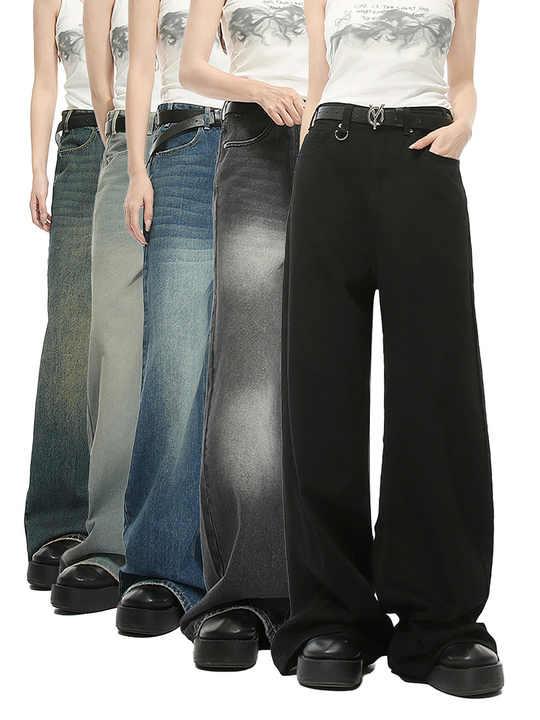 ストリートウェア バギージーンズ メンズ おしゃれ ダークウォッシュ コットンデニム ビンテージ カジュアル ファッション 人気 通販 メンズパンツ