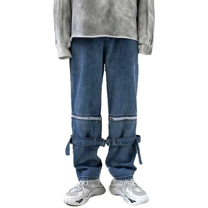 パンツ スリム デニム 男性 おしゃれ 人気 ウォッシュブルー ストレートフィット 洗える 伸縮性 軽量 通勤 アウトドア 2025