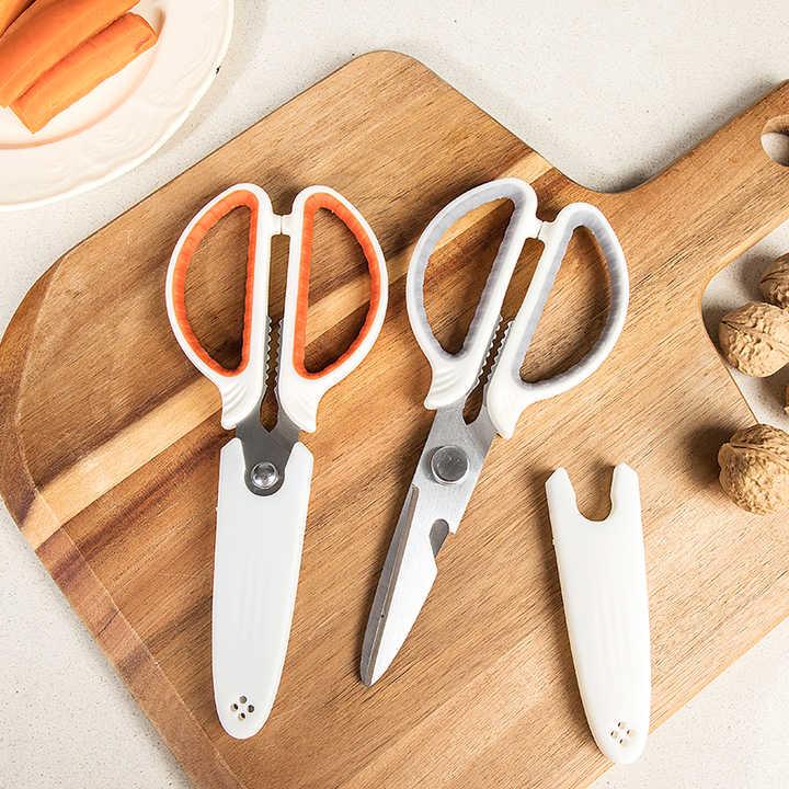 キッチン はさみ ステンレス製 多機能 調理 料理 おしゃれ おすすめ 人気 アウトドア 家庭用 便利 軽量 プレゼント 収納 シルバー