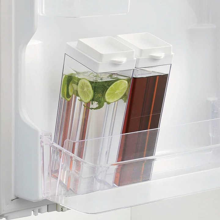 アイスティー ピッチャー 冷蔵庫用 プラスチック製 人気 食品グレード 水飲み 耐熱 ミルクボトル スクエア おしゃれ 軽量 通販