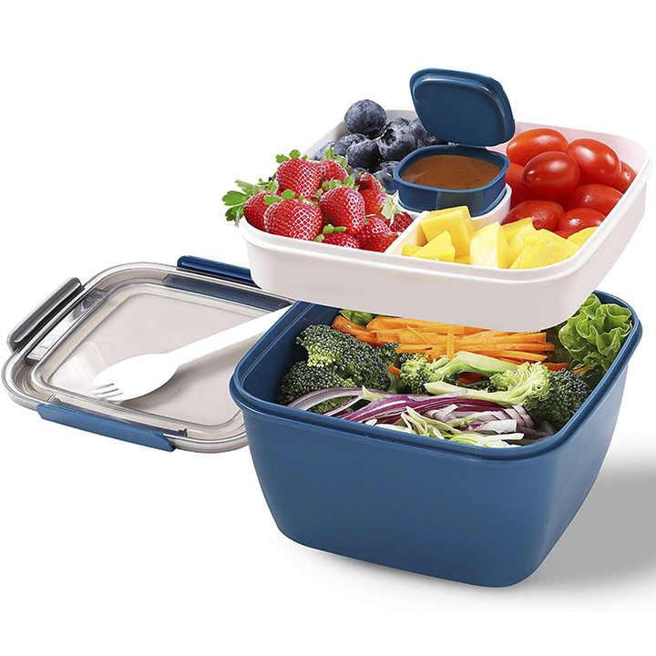 お弁当箱 子供用 かわいい スナック BPAフリー 5コンパートメント おしゃれ コンパクト フードポット ランチ ボックス おすすめ 人気 食品保存 便利 旅行 通学 収納