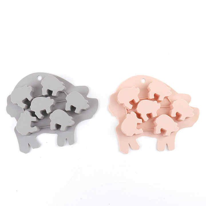 アイスクリーム型 製氷機 シリコン BPAフリー 豚型 キューブ トレイ DIY おしゃれ 可愛い 人気 安全 冷凍 お菓子作り 家庭用 プレゼント 便利