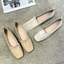 【お買い物マラソン限定!1着半額!まとめ買い2枚購入割引クーポン利用で! 】スクエアトゥ パンプス ローヒール フラットシューズ レディース シンプル 婦人靴 シューズ 痛くない カジュアル 履きやすい 通勤 歩きやすい ぺたんこ