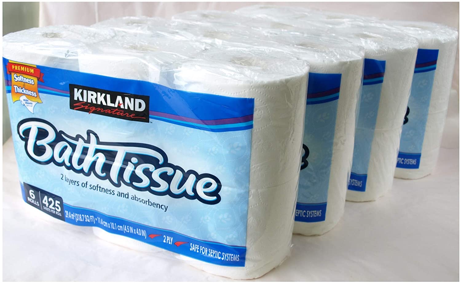 【5と0のつく日限定！ポイント5倍！期間限定！】カークランド バスティッシュ（トイレットペーパー） 幅114mm×長さ42.9m 2枚重ね 60ロール 送料無料 コストコ商品のサムネイル