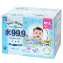 水99.9％ふんわりプラスおしりふき 70枚×15個パック (1050枚）×2SET　99.9 Water Baby Wipes 70 Wipes X 15packs (1050 sheets)×2SET 1