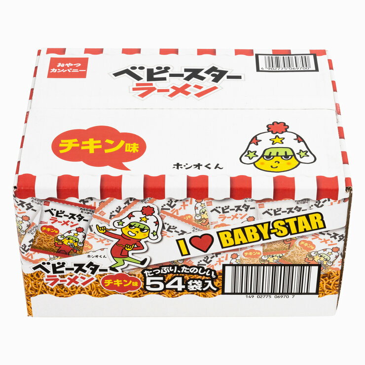 xr[X^[[ `L 21g X 54܁@Baby-Star Ramen Chicken 21g X 54 pack