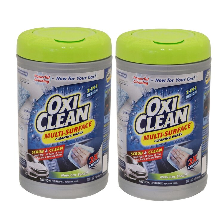 オキシクリーン ウェット クリーナーシート 30枚入 2本パック　OxiClean Multi-Surface Total Interior Scrub & Clean Wipes 2-pack