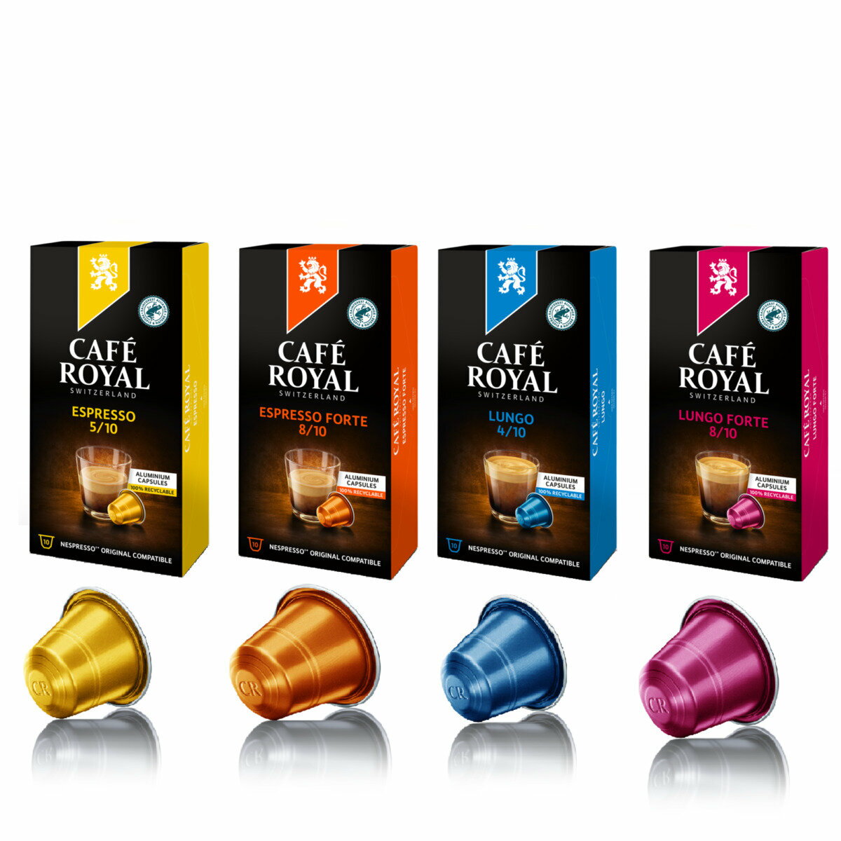 カフェロイヤル ネスプレッソ互換カプセル アソートパック60カプセル入　Cafe Royal Assort 60 Capsules pack for Nespresso