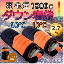 【5と0のつく日限定!1着半額!まとめ買い2枚購入割引クーポン利用で! 】寝袋 冬用 高級ダウンシュラフ 封筒型 防水保温圧縮袋付き コンパクト収納 洗い可能 ...