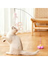 【5と0のつく日限定!1着半額!まとめ買い2枚購入割引クーポン利用で! 】1個 吸盤付き ランダムカラー キャットおもちゃ引っかき台、ネコ用羽根遊び棒(4)