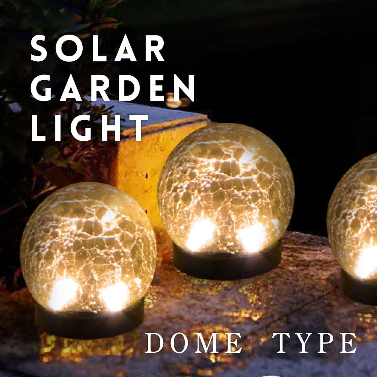 【限定販売！】7Life LEDソーラーライト ドーム型 4個セット ct58374