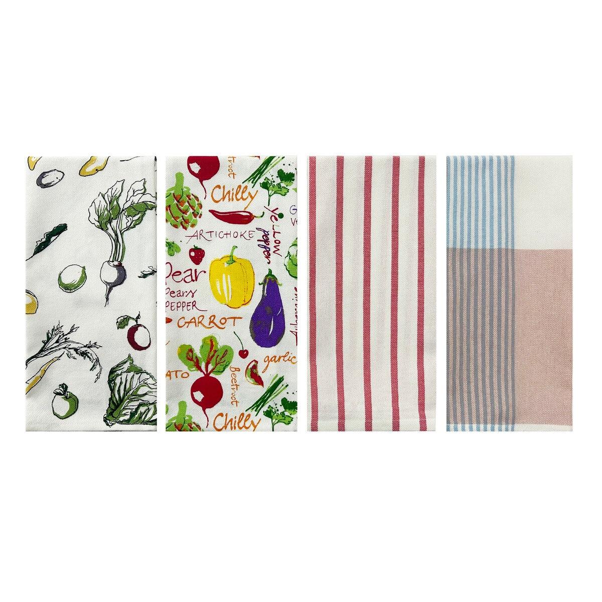 【5と0のつく日限定！ポイント5倍！期間限定！】ティータオル 4枚セット 50x76cm ct54433