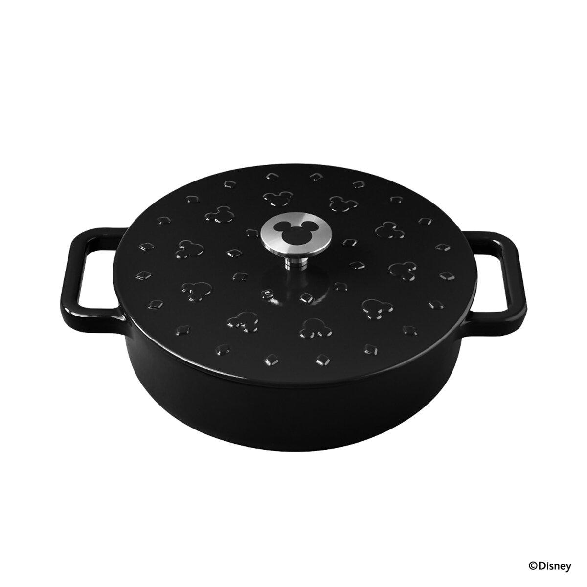【5と0のつく日限定！ポイント5倍！期間限定！】マイヤー ディズニー モノクロームコレクション キャストアイロン キャセロール 24cm ct62899