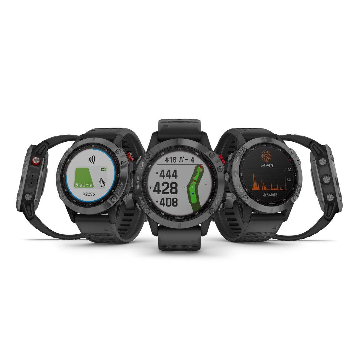 【お買い物マラソン限定！ポイント5倍！16日まで！】ガーミン Fenix 6 プロ デュアルパワー ソーラー充電式マルチスポーツウォッチ ct47027