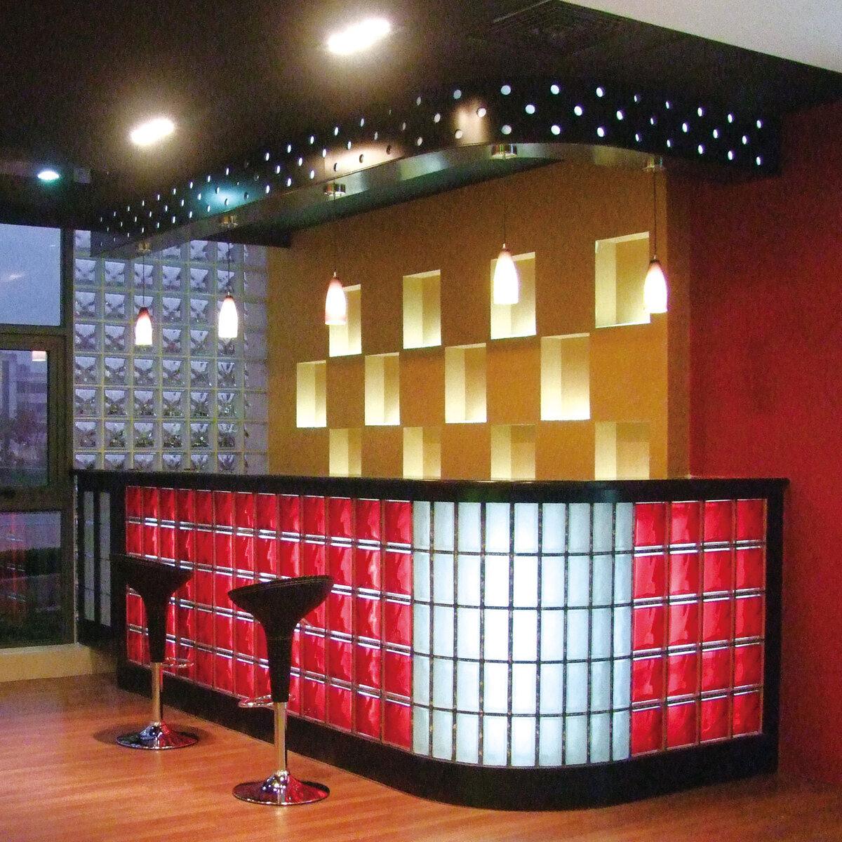 【5と0のつく日限定!ポイント5倍!期間限定!】ガラスブロック 190 x 190 x 80 mm 6個セット カラーシリーズ ct24024 [2]