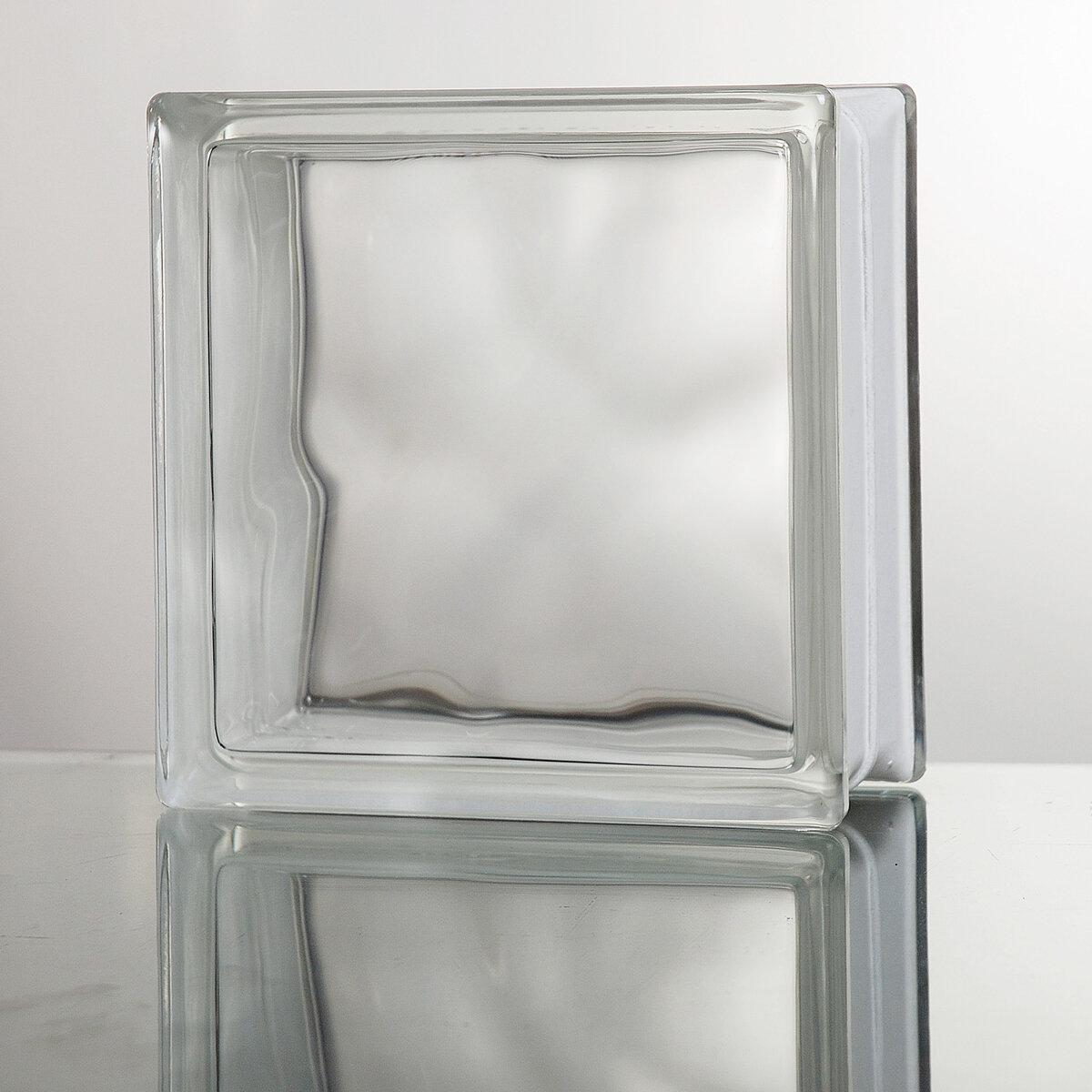 【期間限定！】ガラスブロック 190 x 190 x 80 mm 6個セット クリアシリーズ ct24022