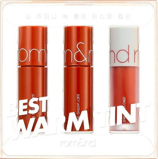 ロムアンド ベストティントエディション 01ウォームトーンピック 3個セット rom&nd - BEST WARM TINT EDITION 01 ロムアンド ベストティントエディション 01ウォームトーンピック 3個セット rom&nd - BEST WARM TINT EDITION 01