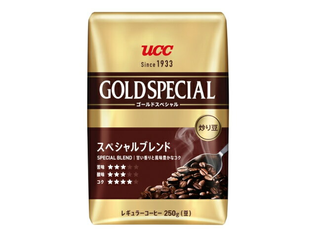 【お買い物マラソン限定！ポイント5倍！10日まで！】UCC 炒り豆ゴールドスペシャルブレンド 250gx6 KG