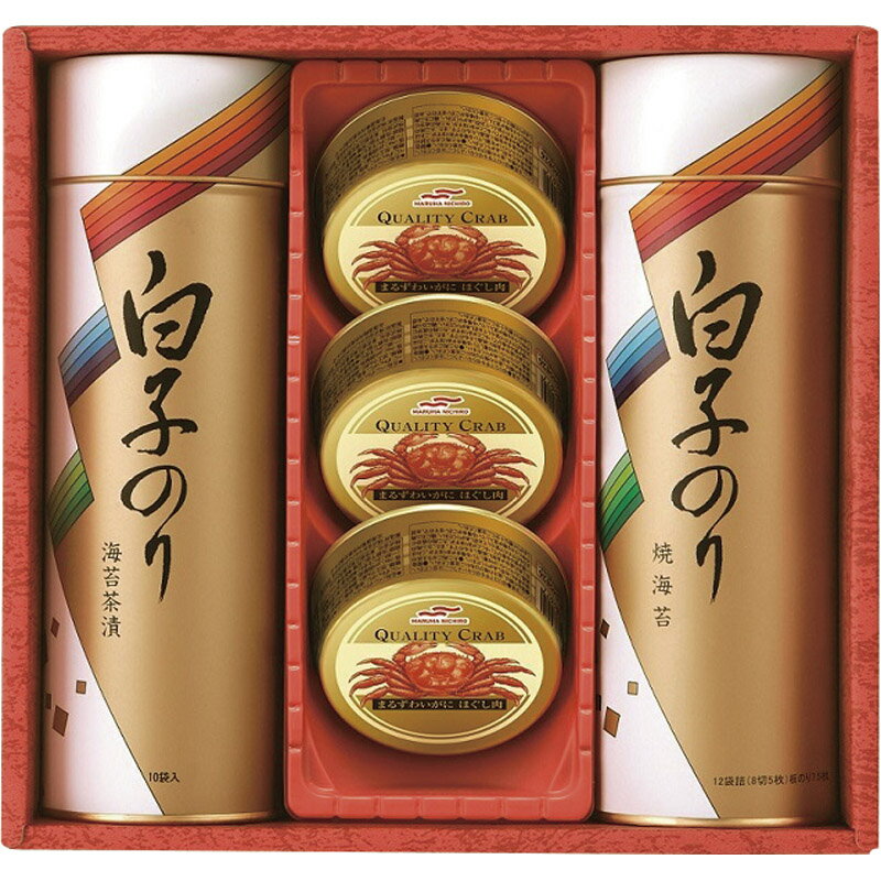 【年末感謝祭！ポイント5倍！期間限定】白子のり のりとカニ缶詰合せ SN-400単品