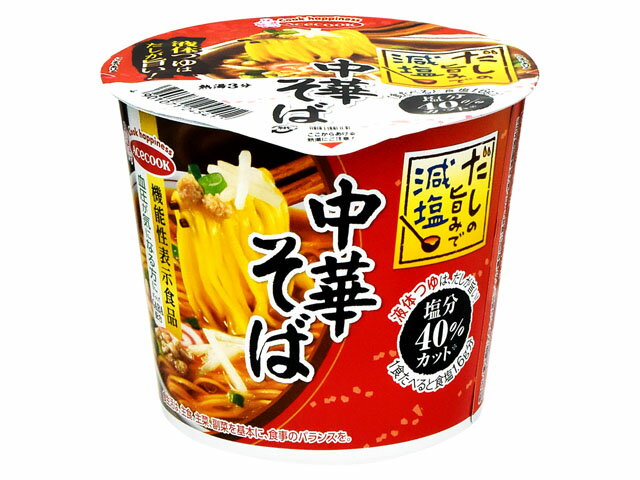 【新春ポイントアップ祭！ポイント5倍！3日まで！】エースコック だしの旨みで減塩中華そば カップ 43gx12 KG