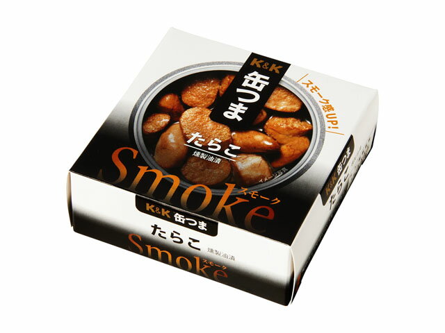 【ポイント5倍！期間限定！】K&K 缶つまSmoke たらこ 50gx6 KG