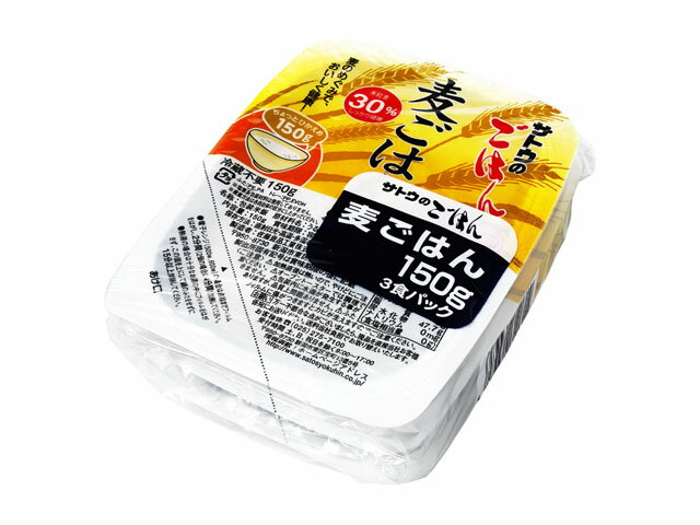 【ポイント5倍！期間限定！】サトウ サトウのごはん 麦ごはん 150gx3x12 KG