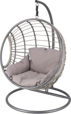 【スーパーセール限定！10％OFF！11日まで！】ペット用ハンギングチェア 半円 GYペット用ハンギングチェア 半円 GY