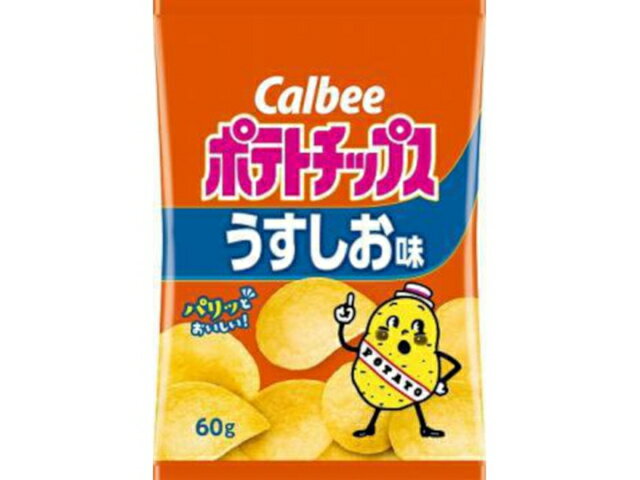 【お買い物マラソン限定！ポイント5倍！10日まで！】カルビー ポテトチップス うすしお味 60gx12 KG