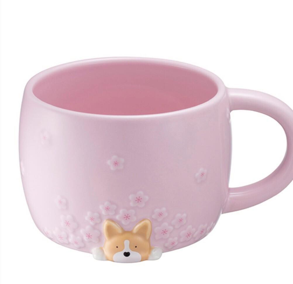 乐天商城 - 【並行輸入品】Starbucks 桜 ドッグ マグカップ 410ml 大人気 海外限定 starbucks STARBUCKS スターバックス スタバ タンブラー