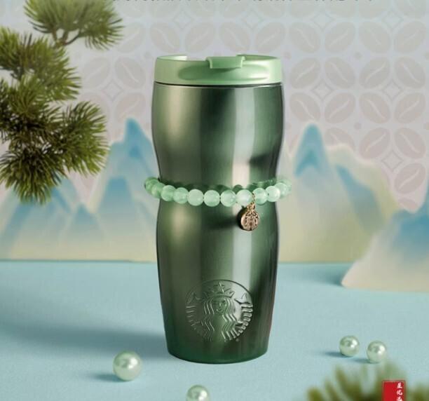乐天商城 - 【並行輸入品】Starbucks 高級感 チェーン ステンレスタンブラー 490ml 海外限定 starbucks STARBUCKS スターバックス スタバ タンブラー