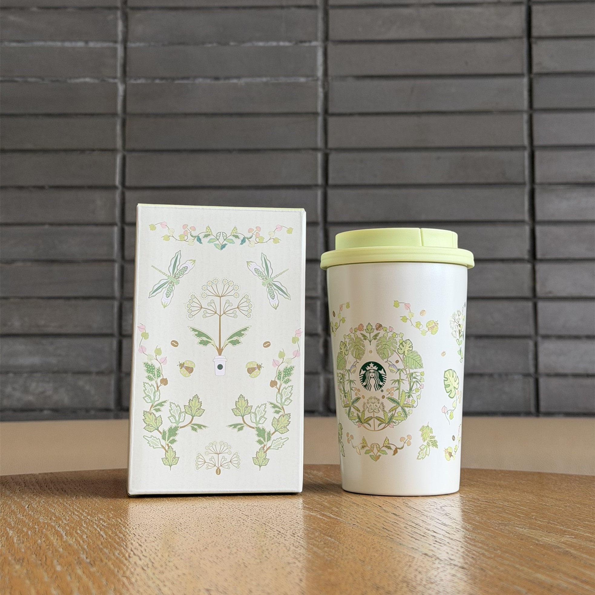 乐天商城 - 【並行輸入品】Starbucks 春 プリント ステンレスカップ 430ml 海外限定 starbucks STARBUCKS スターバックス スタバ タンブラー