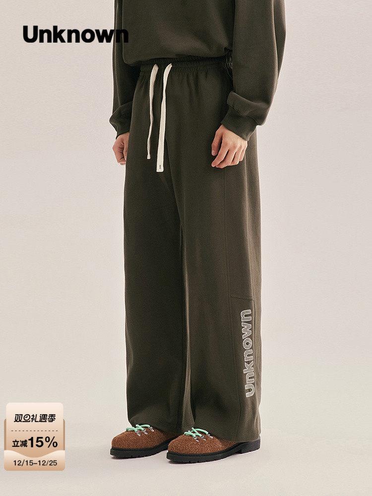 乐天商城 - 【並行輸入品】【ポイント最大12倍!お買い物マラソン！】UNKNOWN ワイドパンツ メンズ ウエストゴム